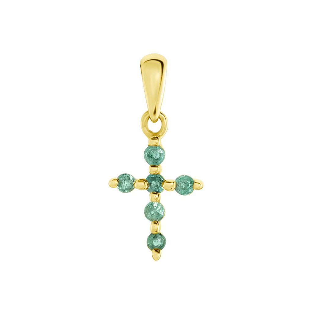 Pendentif Or Jaune Stanley Emeraude