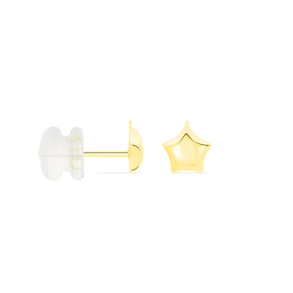 Boucles D'oreilles Puces Alphonsine Etoile Or Jaune - Clous d'oreilles Femme | Histoire d’Or