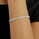 Bracelet Anthia Argent Blanc Oxyde De Zirconium - Bracelets Femme | Histoire d&rsquo;Or