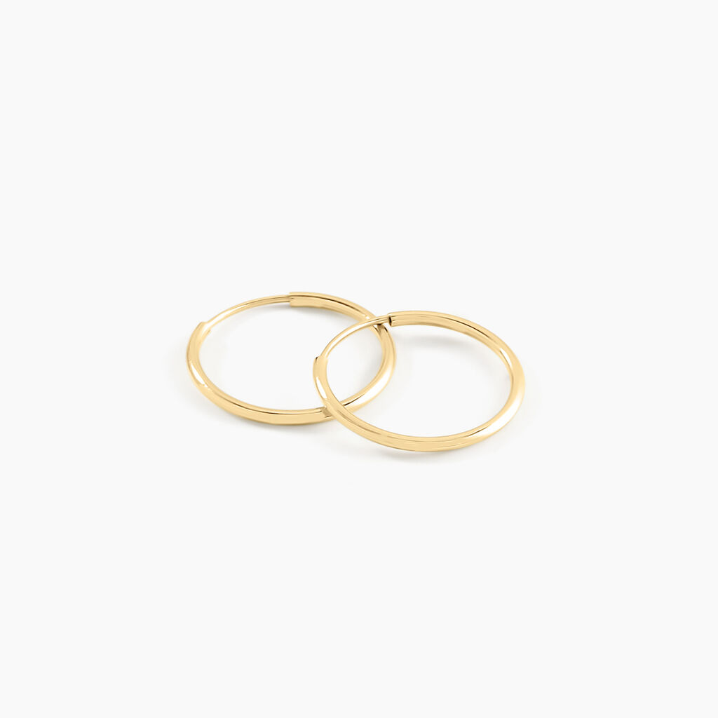 Créoles Dominae Or Jaune - Boucles d'oreilles créoles Femme | Histoire d’Or