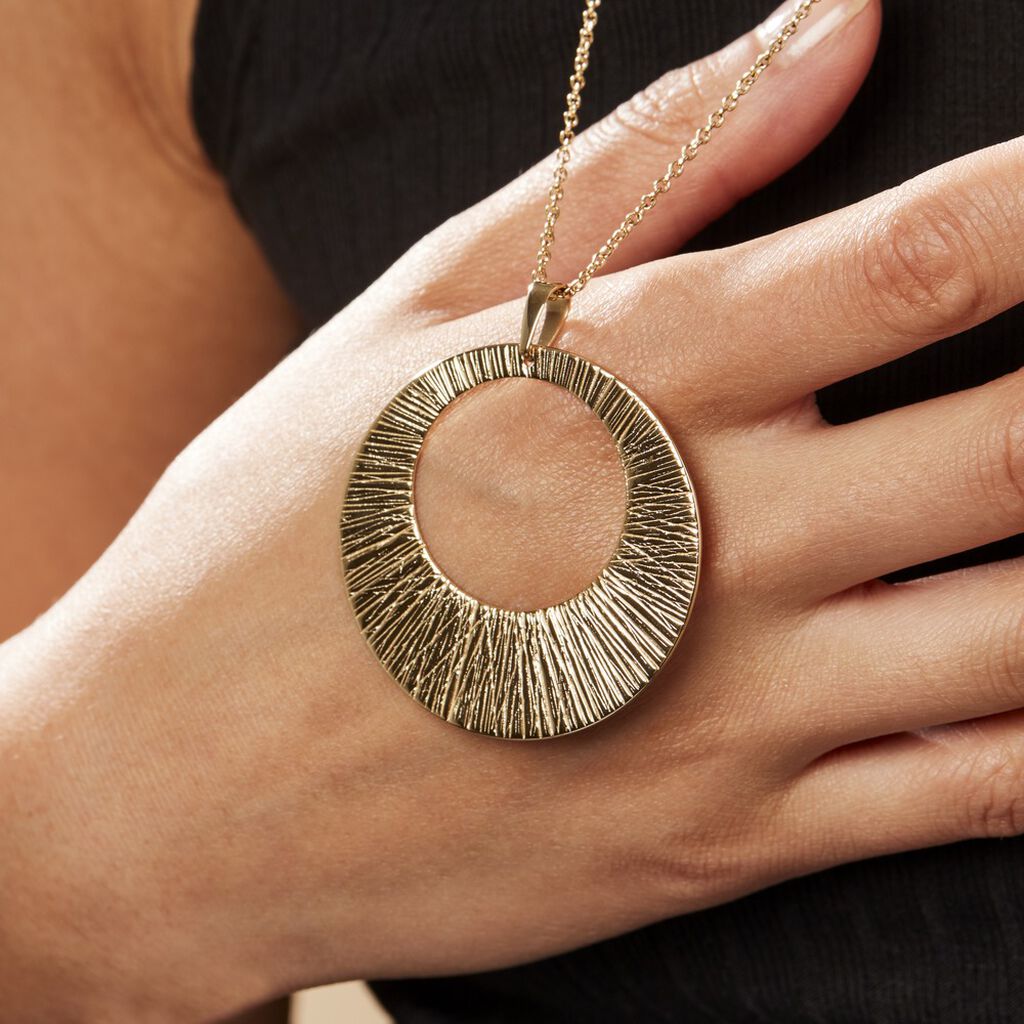 Collier Sautoir Acier Doré Rohan - Sautoirs Femme | Histoire d’Or