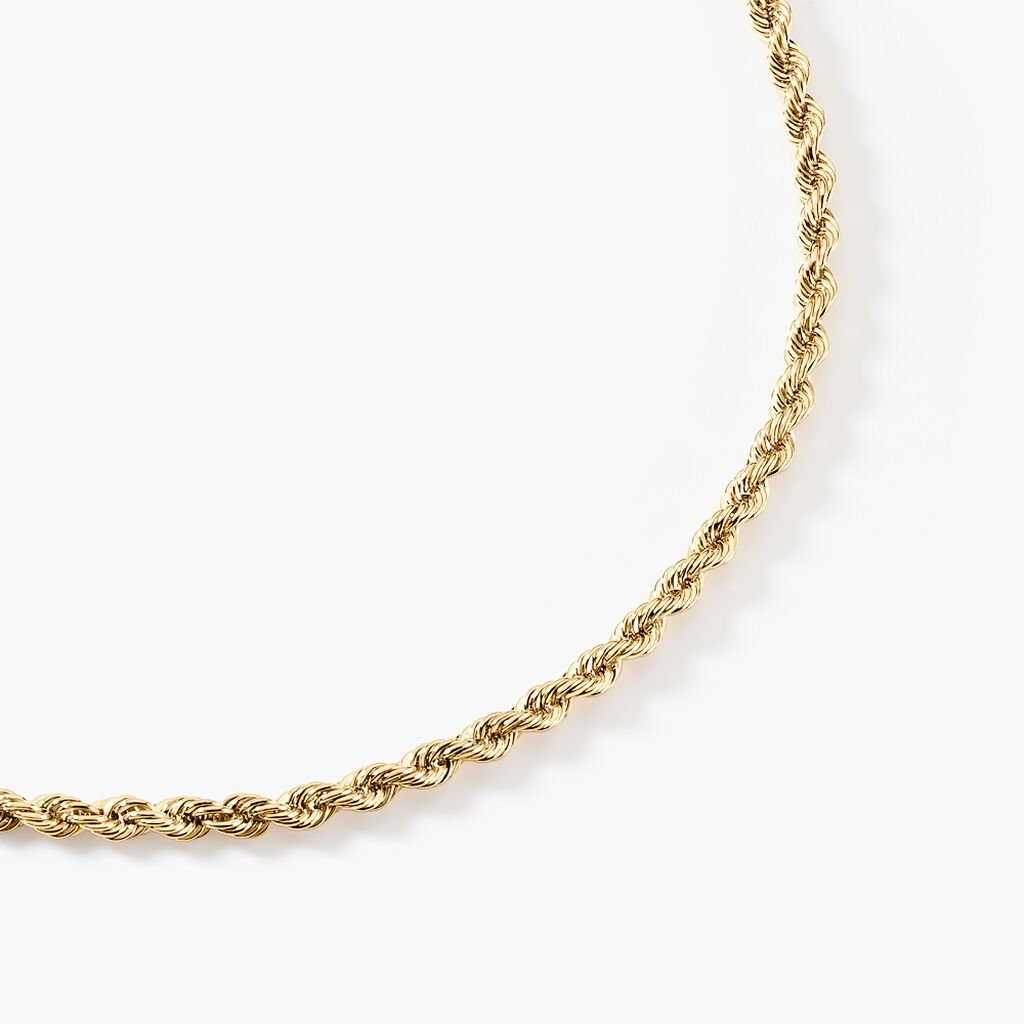 Collier Jerry Maille Corde Or Jaune - Chaines Femme | Histoire d’Or