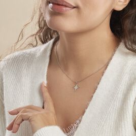 Collier Wiem Argent Blanc - Colliers Etoile Femme | Histoire d’Or