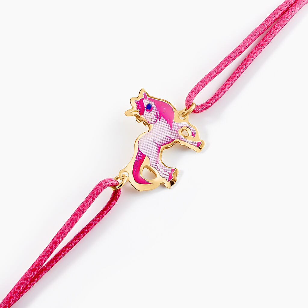 Bracelet Fantasila Cheval Or Jaune - Bracelets cordon Enfant | Histoire d’Or