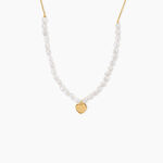 Collier Loving Pearl Argent Dor&eacute; A L'Or 750/1000 Perle De Culture - F&ecirc;te des m&egrave;res Femme | Histoire d&rsquo;Or