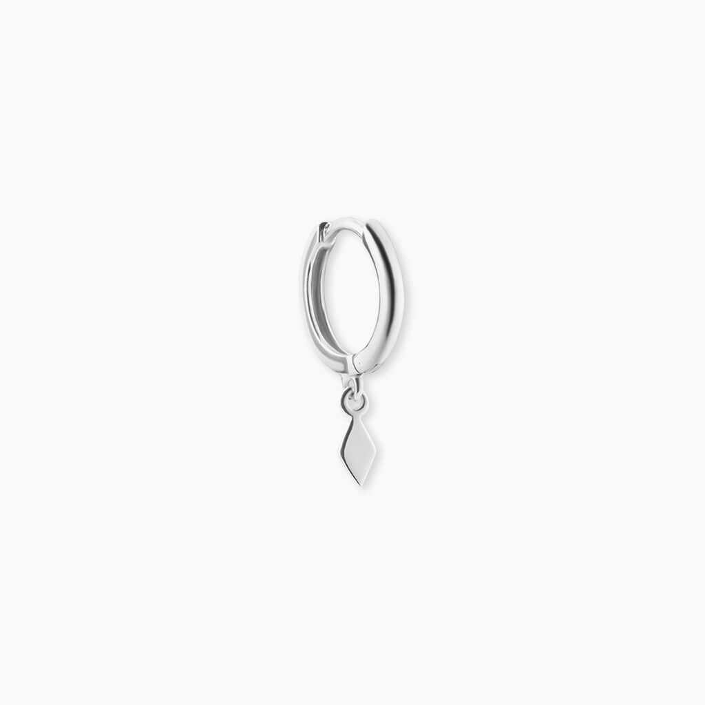 Cr&eacute;oles Ansgar Argent Blanc - Boucles d'oreilles cr&eacute;oles Homme | Histoire d&rsquo;Or