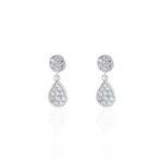 Boucles D'oreilles Pendantes Aletha Argent Blanc Oxyde De Zirconium - Boucles d'oreilles fantaisie Femme | Histoire d&rsquo;Or