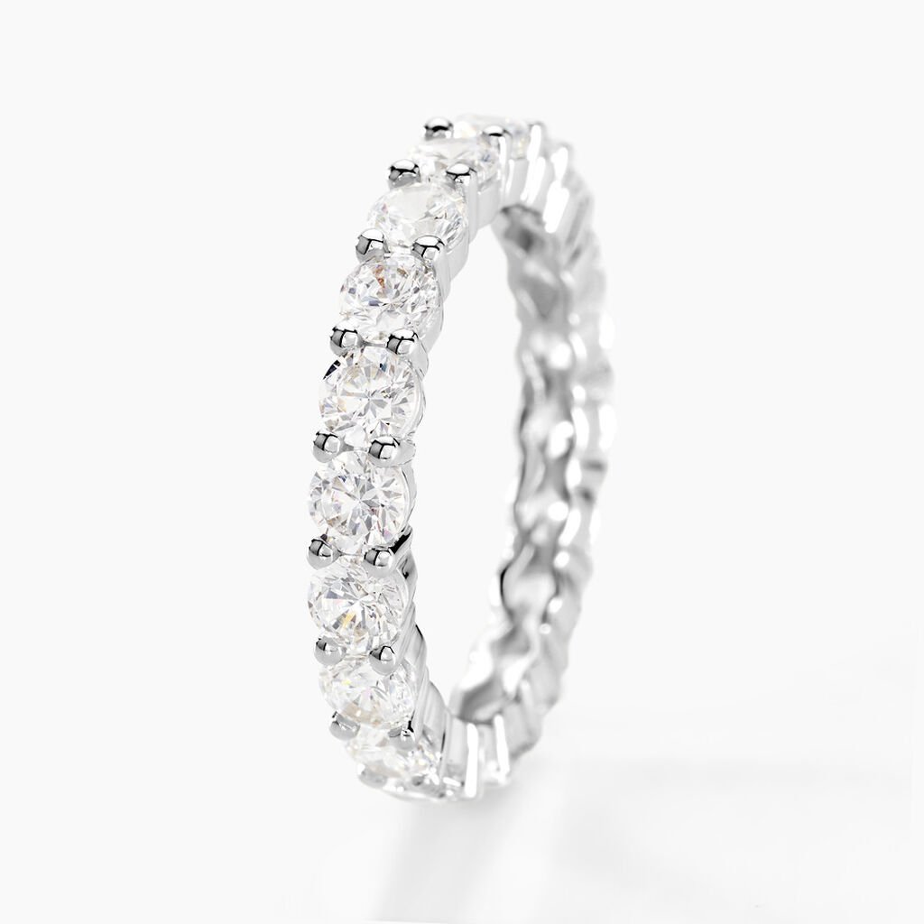 Alliance Marjorie Or Blanc Oxyde De Zirconium - Alliances Femme | Histoire d&rsquo;Or
