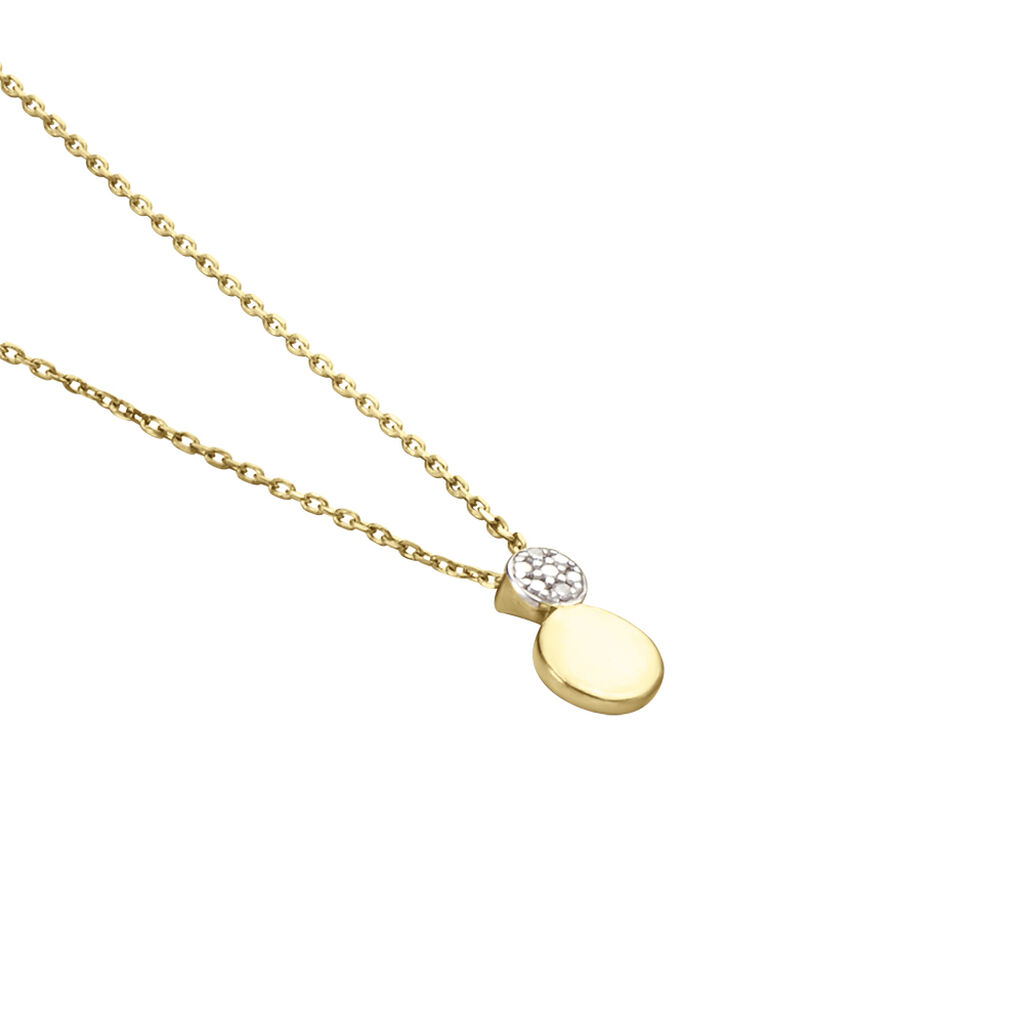 Collier Or Jaune Abihu Diamants - Colliers Femme | Histoire d’Or