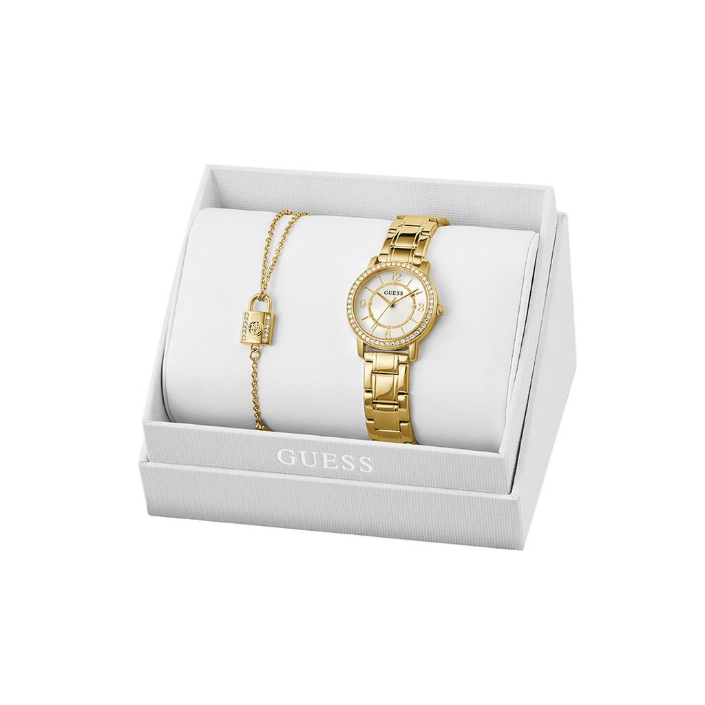 Coffret De Montre Guess Melody Blanc - Montres Femme | Histoire d’Or