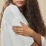 Bague Solitaire Messine Or Blanc Oxyde De Zirconium - Bagues solitaires Femme | Histoire d&rsquo;Or