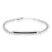 Bracelet Identité Argent Edgar - Gourmettes Homme | Histoire d’Or