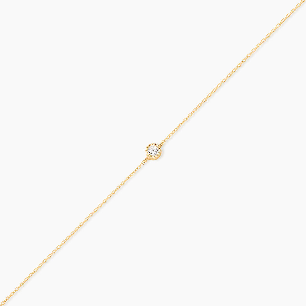 Bracelet Dilshad Or Jaune Oxyde De Zirconium - Bracelets Femme | Histoire d&rsquo;Or
