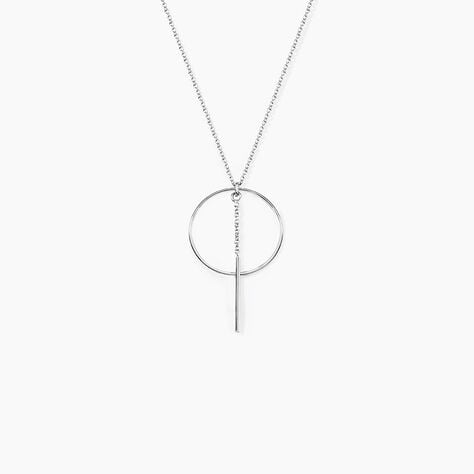 Collier Enissa Argent Blanc - Colliers fantaisie Femme | Histoire d&rsquo;Or
