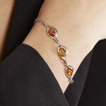 Bracelet Argent Blanc Mounyaae Ambre - Bracelets Femme | Histoire d&rsquo;Or