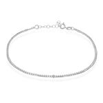 Cha&icirc;ne De Cheville Marie-nicaise Argent Blanc - Cha&icirc;nes de cheville Femme | Histoire d&rsquo;Or