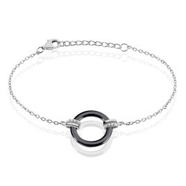 Bracelet Bertillianne Argent Blanc Céramique Et Oxyde De Zirconium - Bracelets fantaisie Femme | Histoire d’Or