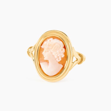 Bague Demetrios Or Jaune Cam&eacute;e - Bagues solitaires Femme | Histoire d&rsquo;Or