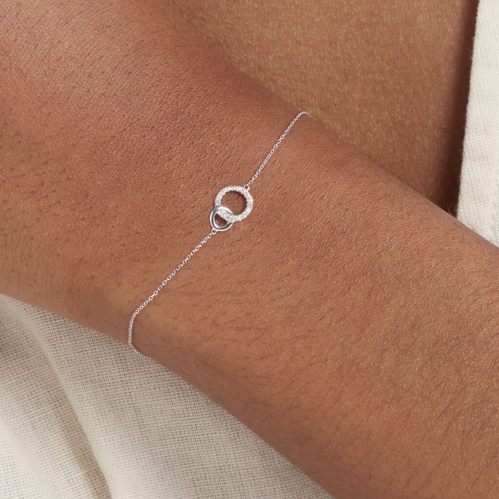 Bracelet Mahaut Or Blanc Diamant - Bracelets Femme | Histoire d’Or
