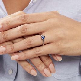 Bague Solitaire Kelvyn Argent Blanc Oxyde De Zirconium - Bagues Coeur Femme | Histoire d’Or