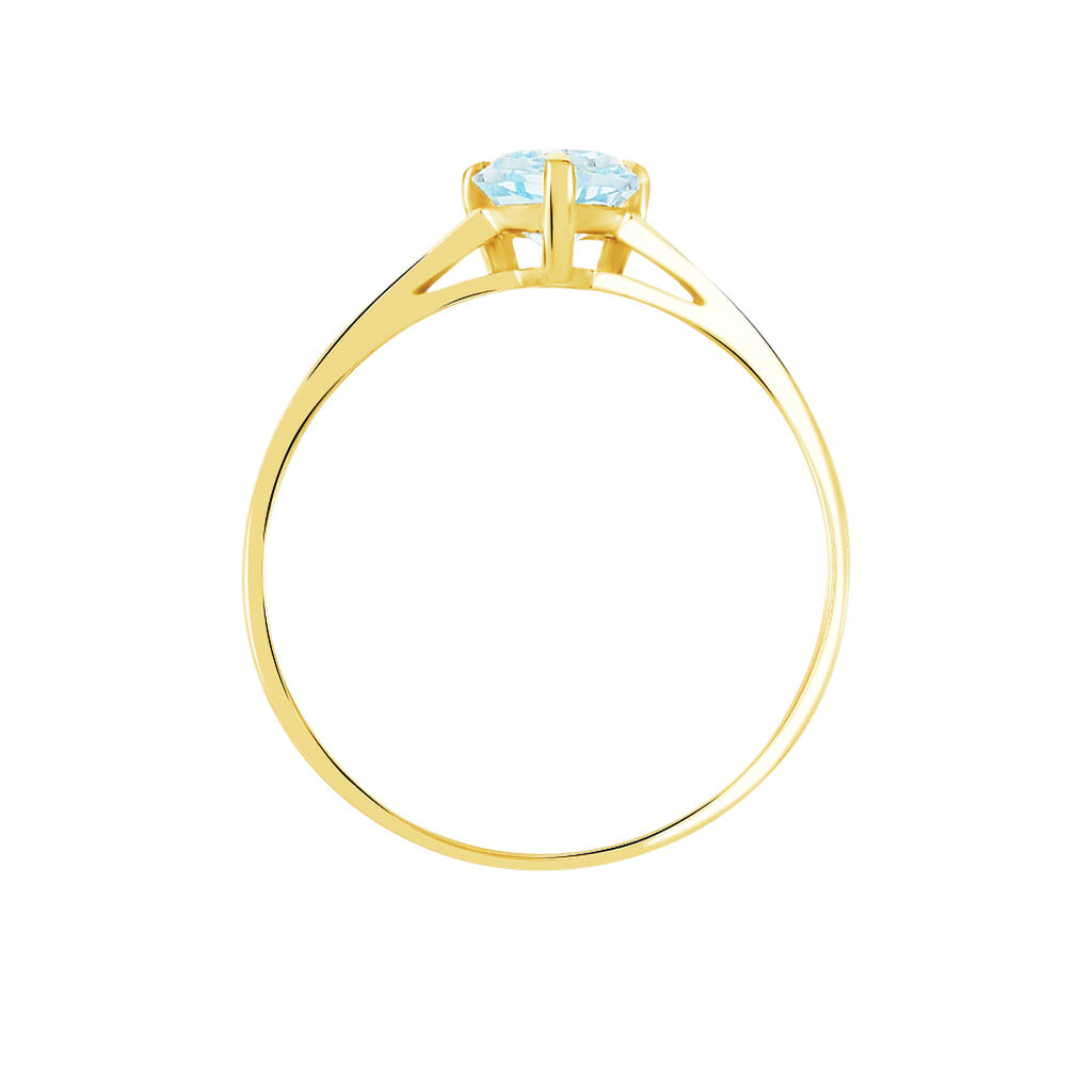 Bague Miyah Or Jaune Topaze - Bagues solitaires Femme | Histoire d&rsquo;Or