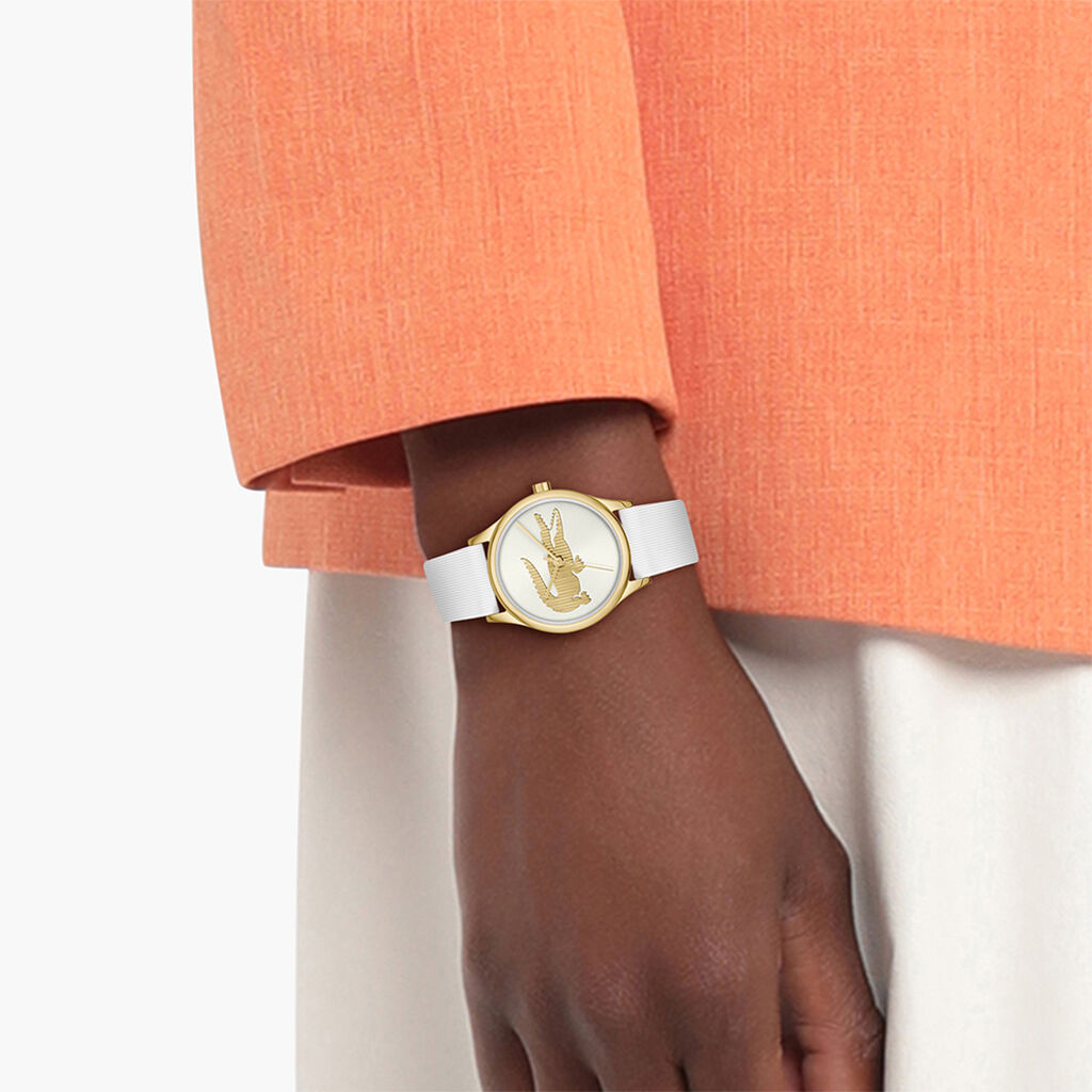Montre Lacoste Crocodelle Blanc - Montres Femme | Histoire d’Or