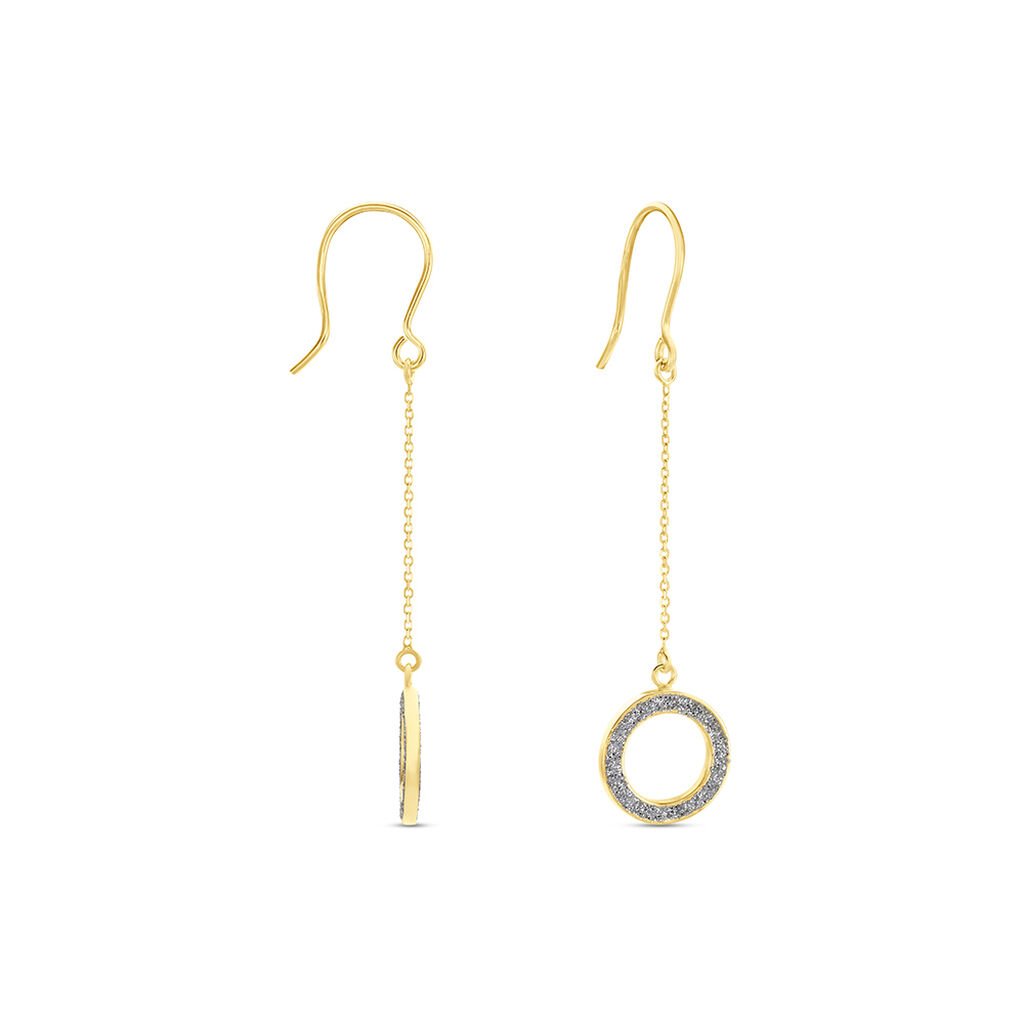 Boucles D'oreilles Pendantes Audria Or Jaune - Boucles d'oreilles pendantes Femme | Histoire d’Or