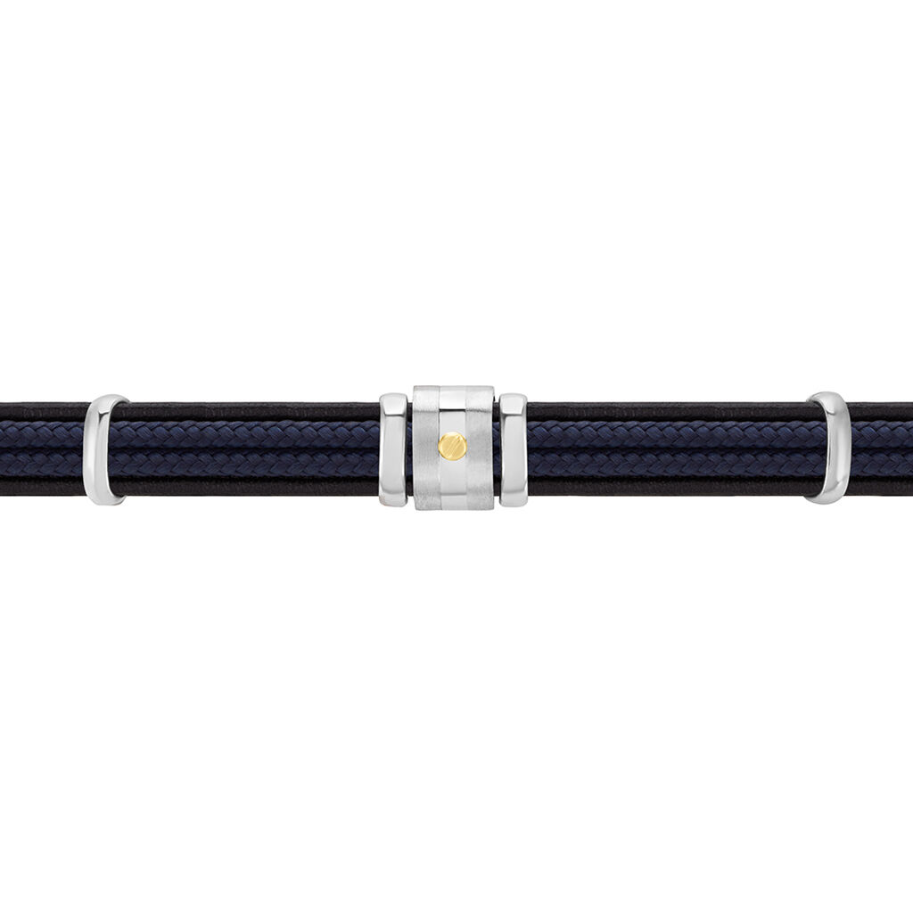 Bracelet Jourdan Cuir Noir - Bracelets Homme | Histoire d’Or