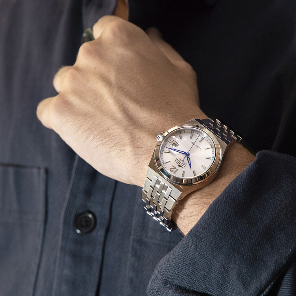 Montre Lotus Automatic 39 Argenté - Nouveautés Homme | Histoire d’Or