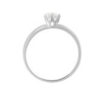 Bague Solitaire Natalia Or Blanc Diamant Synthetique - Bagues solitaires Femme | Histoire d&rsquo;Or