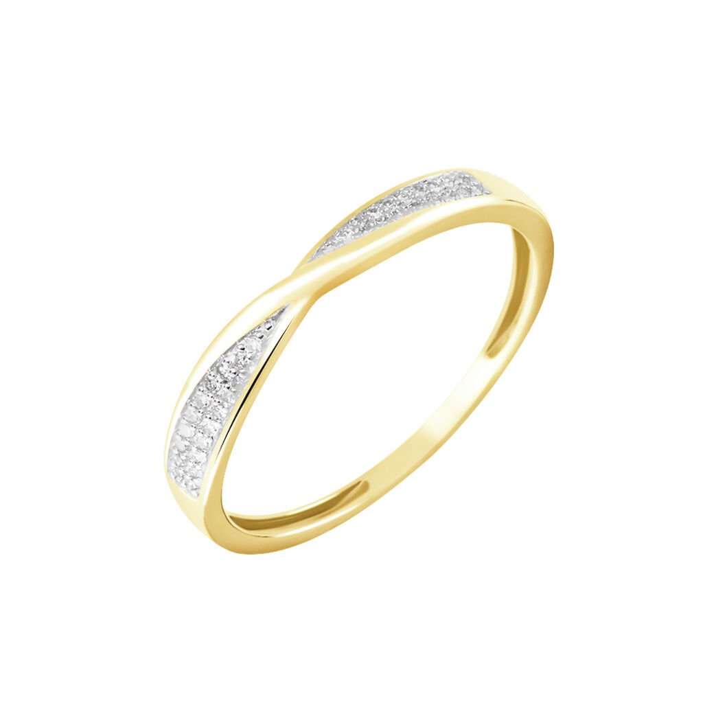 Bague Ingerida Or Jaune Diamant - Bagues avec pierre Femme | Histoire d’Or