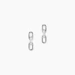Boucles D'Oreilles Pendantes Maurine Argent Blanc Oxyde De Zirconium - Boucles d'oreilles fantaisie Femme | Histoire d&rsquo;Or