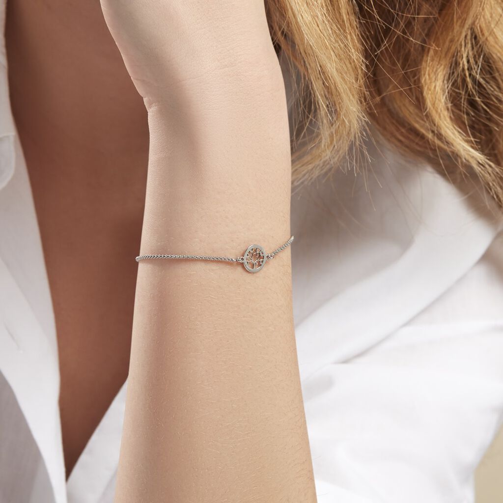 Bracelet Ethna Argent Blanc - Bracelets Femme | Histoire d’Or