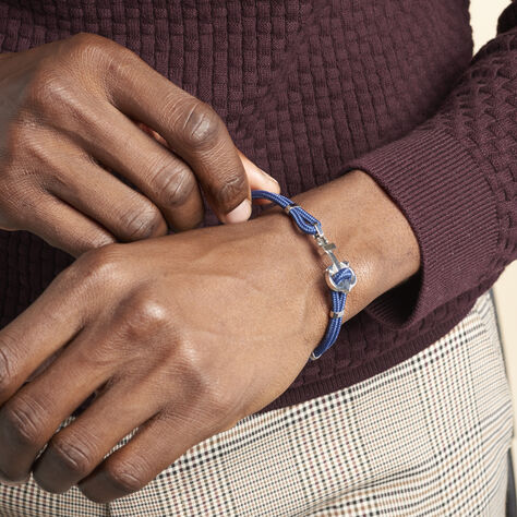 Bracelet Acier Blanc Analya Cordon - Bracelets cordon Homme | Histoire d’Or