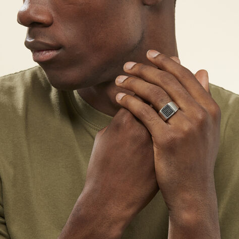 Bague Otylia Argent Blanc Oxyde De Zirconium - Chevalières Famille | Histoire d’Or