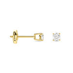 Boucles D'oreilles Puces One Or Jaune Diamants - Clous d'oreilles Femme | Histoire d&rsquo;Or