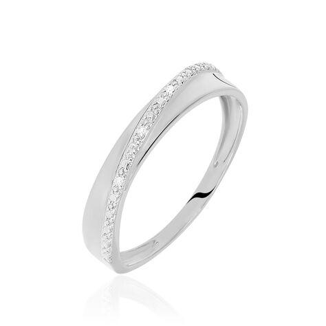 Bague Timira Or Blanc Diamant - Bagues avec pierre Femme | Histoire d’Or