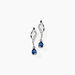 Boucles D'oreilles Puces Nolia Or Blanc Saphir Et Diamant - Boucles d'oreilles pendantes Femme | Histoire d’Or