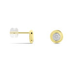 Boucles D'oreilles Puces Or Jaune Laurissa Diamants - Clous d'oreilles Femme | Histoire d&rsquo;Or