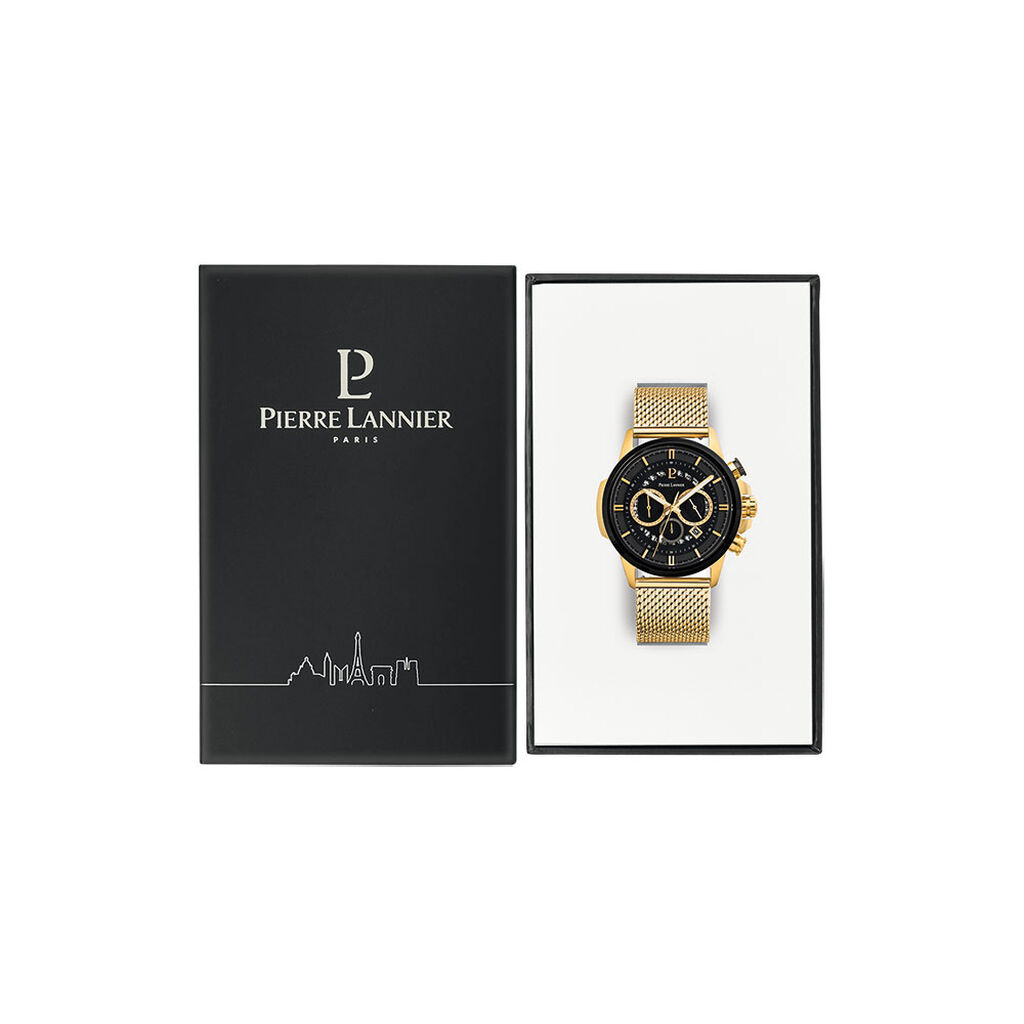Montre Pierre Lannier Sentinelle Noir - Montres Homme | Histoire d’Or