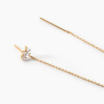 Bijou D'oreille Unitaire Jarvis Plaqu&eacute; Or Jaune Oxyde De Zirconium - Piercings d'oreilles Femme | Histoire d&rsquo;Or