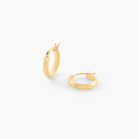 Créoles Vitali Or Jaune - Boucles d'oreilles créoles Femme | Histoire d’Or