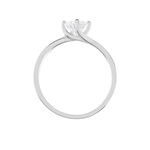 Bague Afsa Argent Blanc Oxyde De Zirconium - Bagues solitaires Femme | Histoire d&rsquo;Or