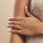 Bague Alizee Or Rose Diamant - Bagues avec pierre Femme | Histoire d&rsquo;Or