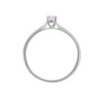 Bague Solitaire Fiona Or Blanc Amethyste - Bagues solitaires Femme | Histoire d&rsquo;Or