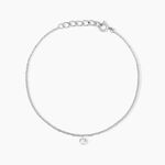 Bracelet Argent Constantin Argent Blanc Oxyde - Bracelets Femme | Histoire d&rsquo;Or