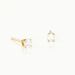 Boucles D'oreilles Puces Aphrodite Or Jaune Diamant - Clous d'oreilles Famille | Histoire d’Or
