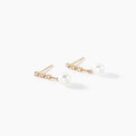 Boucles D'oreilles Pendantes Louise-marie Or Jaune Perle De Culture - Boucles d'oreilles pendantes Femme | Histoire d&rsquo;Or