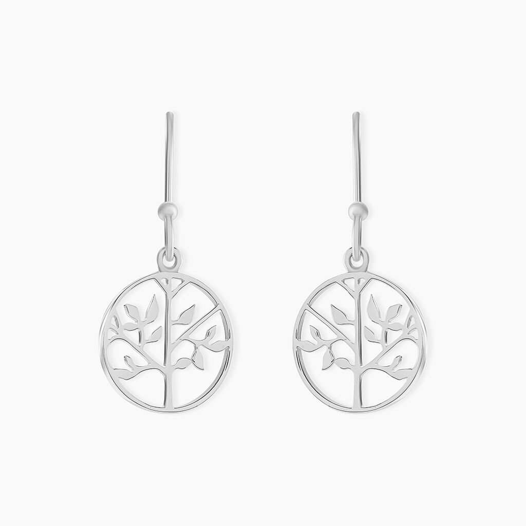 Boucles D'oreilles Pendantes Mely Argent Blanc - Boucles d'oreilles fantaisie Femme | Histoire d&rsquo;Or