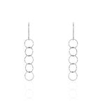 Boucles D'oreilles Pendantes Bulle Argent Blanc - Boucles d'oreilles fantaisie Femme | Histoire d&rsquo;Or